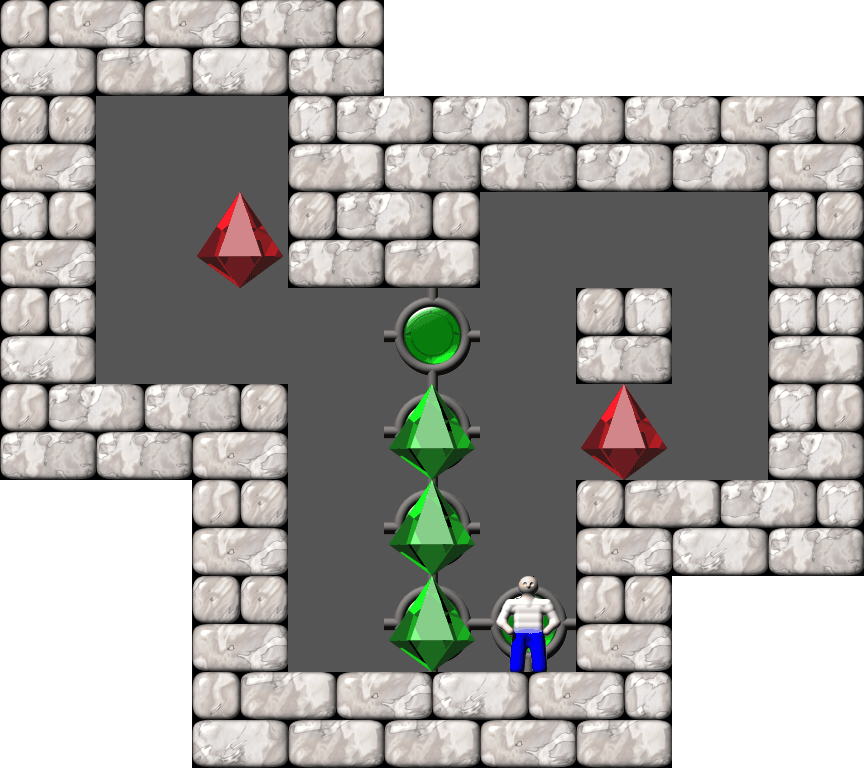 Sokoban Alberto Garcia Arranged level 187